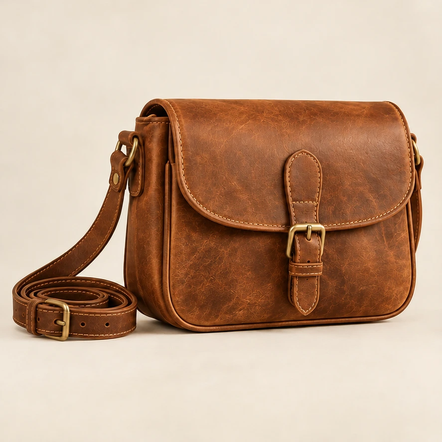 Juniper Buckle Saddle in Tobacco
