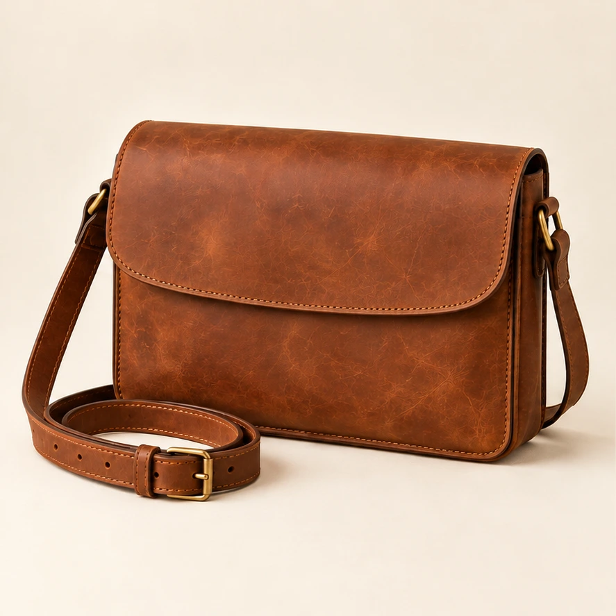 Heritage Slim Saddle in Saddle Brown